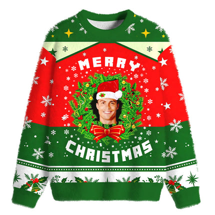 Uglysweatershops The Boys Meme Fuzzy Christmas Ugly Sweatshirt