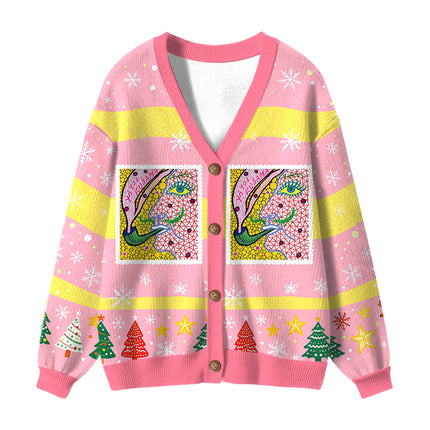 Uglysweatershops Fantasizing In The Smoke Ugly Cardigan Sweater