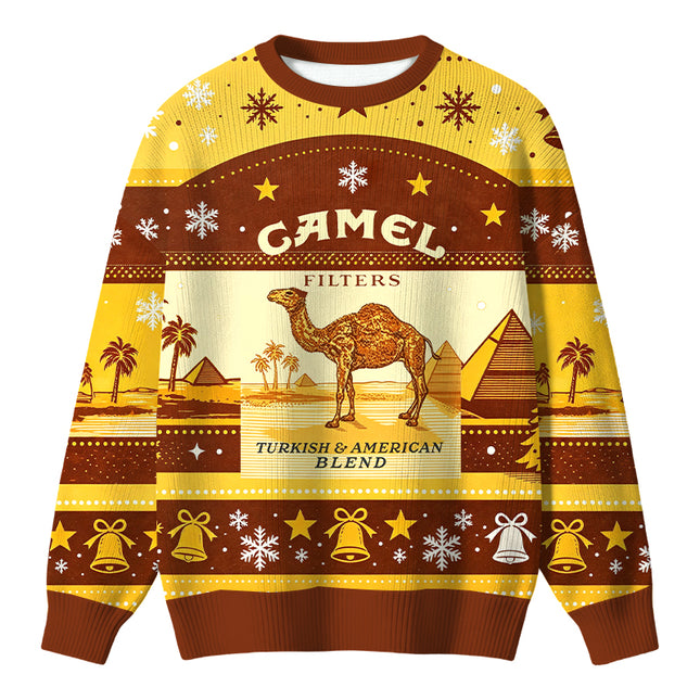 Uglysweatershops Cigarettes Vintage Christmas Ugly Sweater