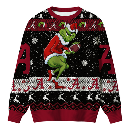 Uglysweatershops Stole Footbal Christmas Ugly Sweater