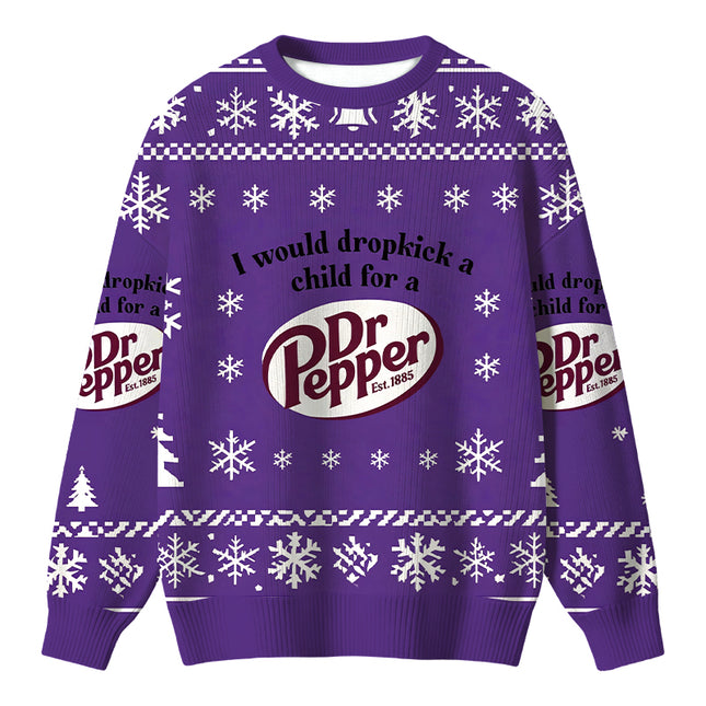 Uglysweatershops I Would Dropkick A Child Christmas Ugly Sweater