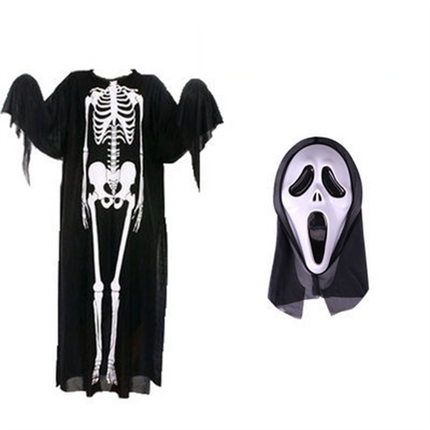Uglysweatershops Halloween Adult Skeleton Ghost Costume