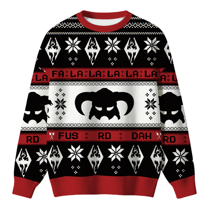 Uglysweatershops Funny Mask Christmas Ugly Sweater
