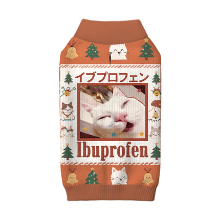 Uglysweatershops Ibuprofen Meme Cat Dog & Cat Pet Sweater