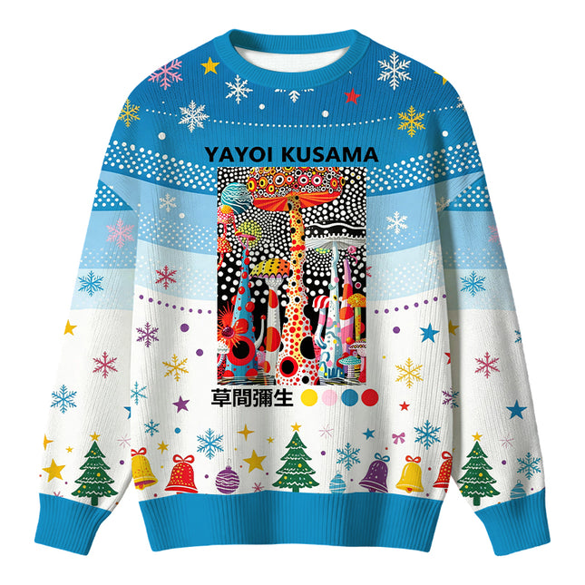 Uglysweatershops Japanese Pop Art Mushroom Christmas Ugly Sweater
