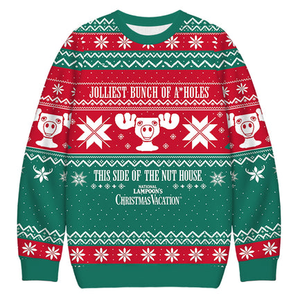 Uglysweatershops Vintage Moose Christmas Ugly Sweatshirt