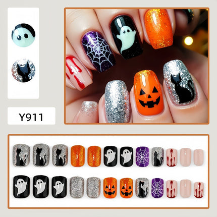 Uglysweatershops Halloween Cute Quirky Hot Girl Vibe Section TWO Press-on Nails