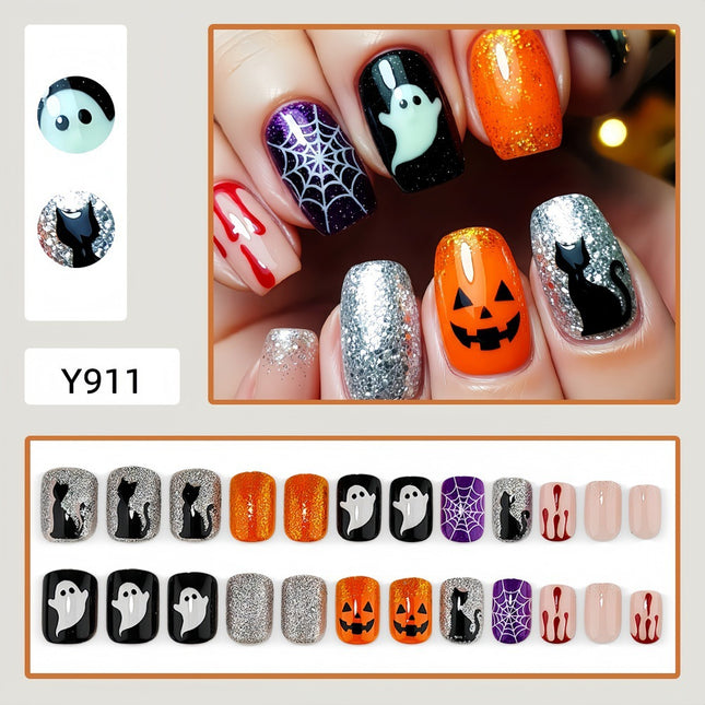 Uglysweatershops Halloween Cute Quirky Hot Girl Vibe Section TWO Press-on Nails