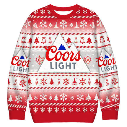 Uglysweatershops Montain Light Christmas Ugly Sweatshirt