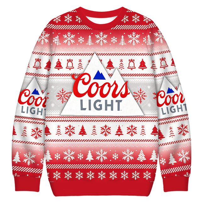 Uglysweatershops Montain Light Christmas Ugly Sweatshirt