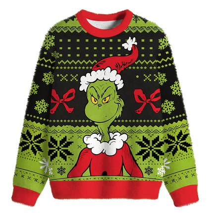 Uglysweatershops Who Stole Fuzzy Christmas Ugly Sweatshirt