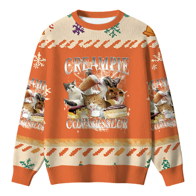 Uglysweatershops Creampie Connoisseur Meme Christmas Ugly Sweater