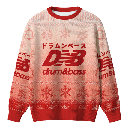 Uglysweatershops Drum And Bass Japan Christmas Ugly Sweater