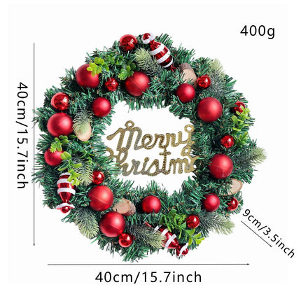 Uglysweatershops Christmas Red Fruit Candy Wreath