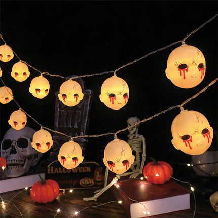 Uglysweatershops Halloween Strange Ghost Elf Decorative String Lights