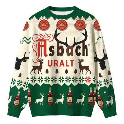 Uglysweatershops Brown Deer Christmas Ugly Sweater
