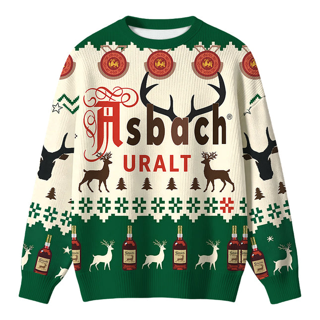Uglysweatershops Brown Deer Christmas Ugly Sweater