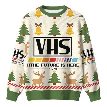 Uglysweatershops VHS 1976 Vintage Christmas Ugly Sweater