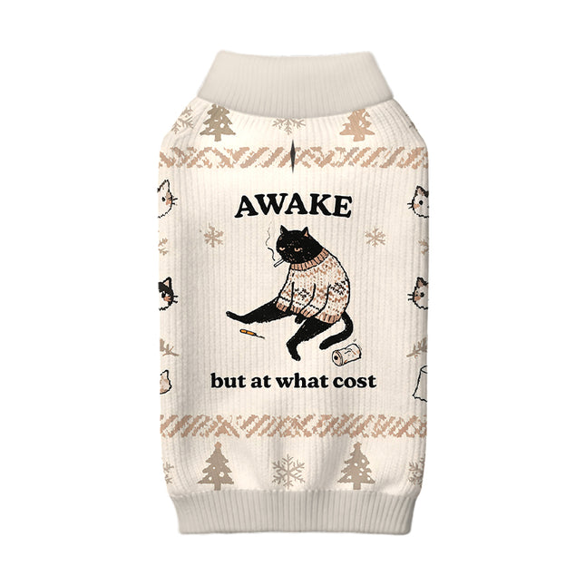 Uglysweatershops Decadent Smoking Cat Dog & Cat Pet Sweater