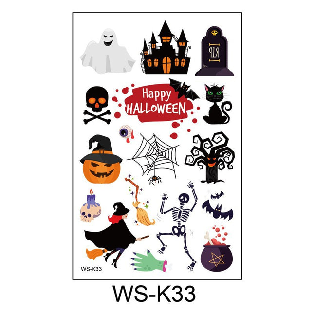 Uglysweatershops Random 10-piece Children's Cartoon Glowing Tattoo Stickers