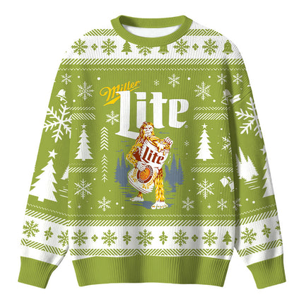 Uglysweatershops Bigfoot Wild Forest Christmas Ugly Sweater