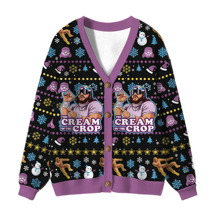 Uglysweatershops The Jesus of the Crop Ugly Cardigan Sweater
