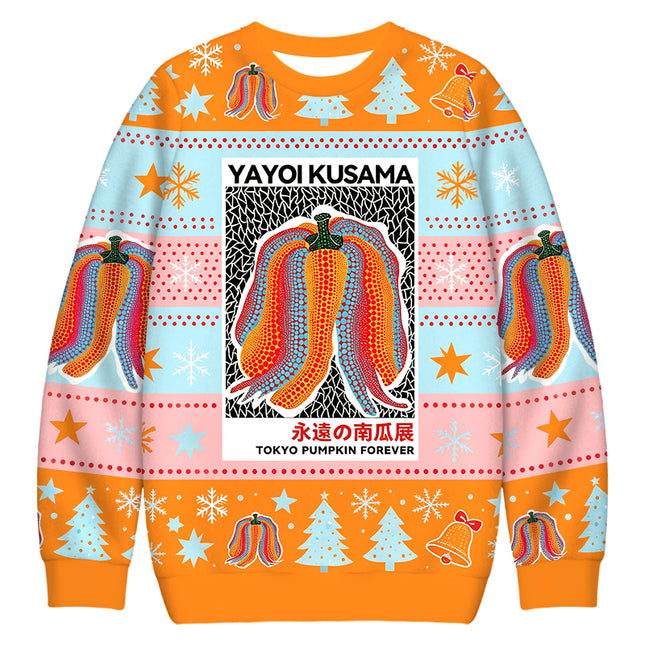 Uglysweatershops TOKYO PUMPKIN FOREVER Christmas Ugly Sweatshirt