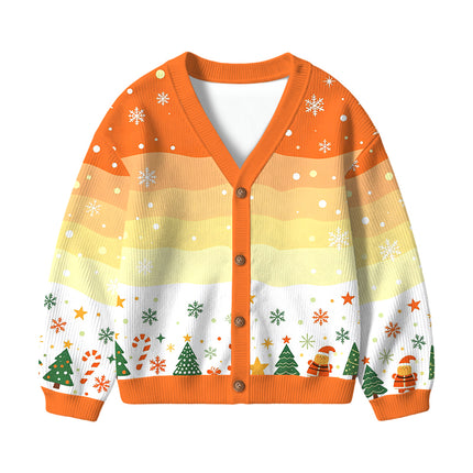 Uglysweatershops Dotted Bloom Kids Ugly Cardigan Sweater