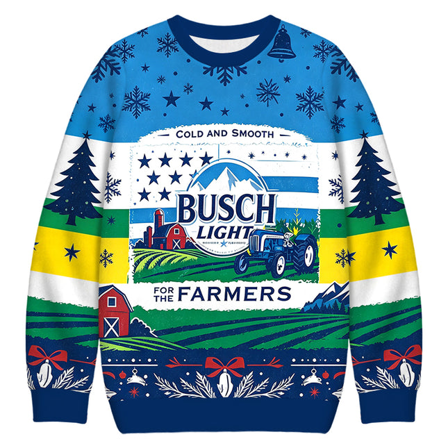 Uglysweatershops For the Farmers Christmas Ugly Sweatshirt
