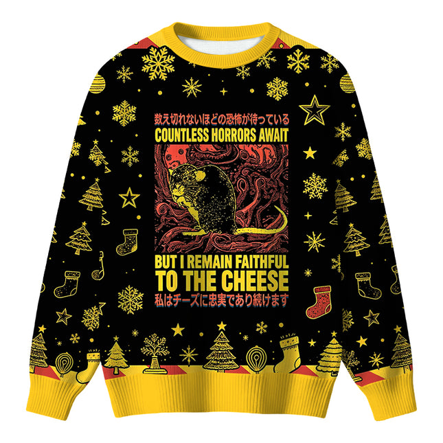 Uglysweatershops Countless Horrors Await But Remain Faithful to the Cheese Christmas Ugly Sweater