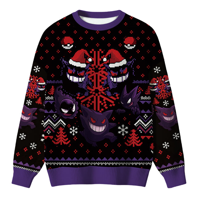 Uglysweatershops Ghost Funny Christmas Ugly Sweater