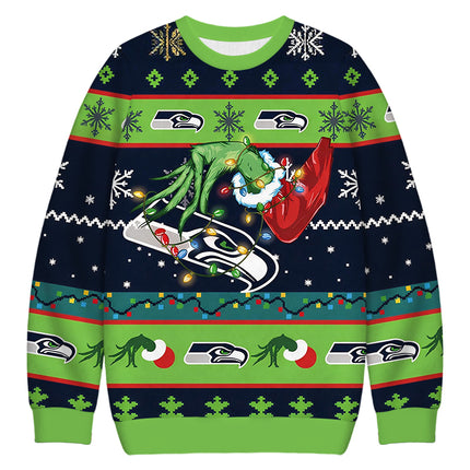 Uglysweatershops Show Your Team Spirit Christmas Ugly Sweatshirt