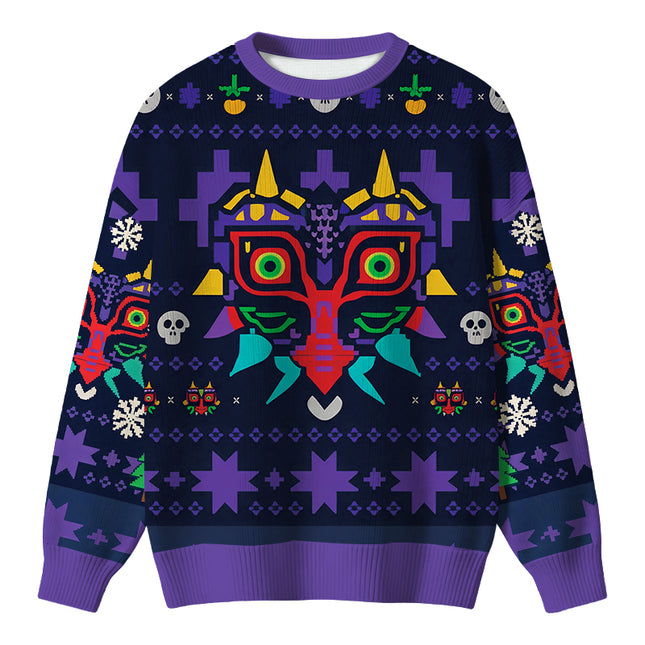 Uglysweatershops Mask Funny Christmas Ugly Sweater