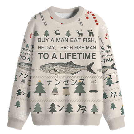 Uglysweatershops Funny To A Lifetime Fuzzy Christmas Ugly Sweatshirt