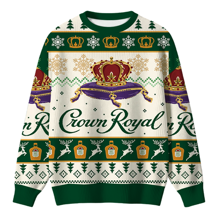 Uglysweatershops Snowflake Deer Christmas Ugly Sweater