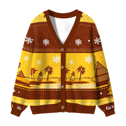 Uglysweatershops Cigarettes Vintage Ugly Cardigan Sweater