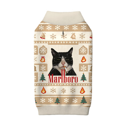 Uglysweatershops Smkong Black Cat Dog & Cat Pet Sweater