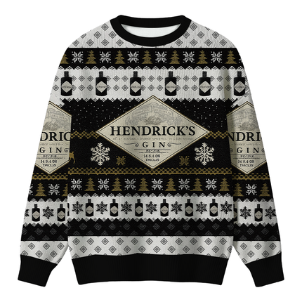 Uglysweatershops Black Beer Christmas Ugly Sweater