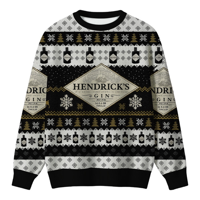 Uglysweatershops Black Beer Christmas Ugly Sweater