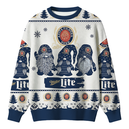 Uglysweatershops Blue Beer Christmas Ugly Sweater