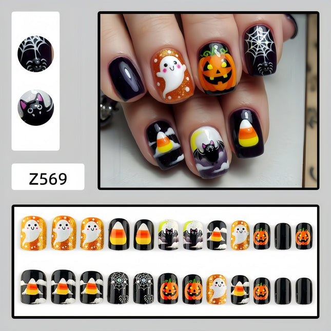 Uglysweatershops Halloween Cute Quirky Hot Girl Vibe Section ONE Press-on Nails