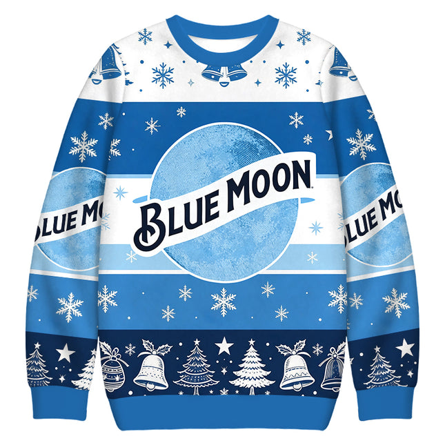 Uglysweatershops Vintage Moon Christmas Ugly Sweatshirt