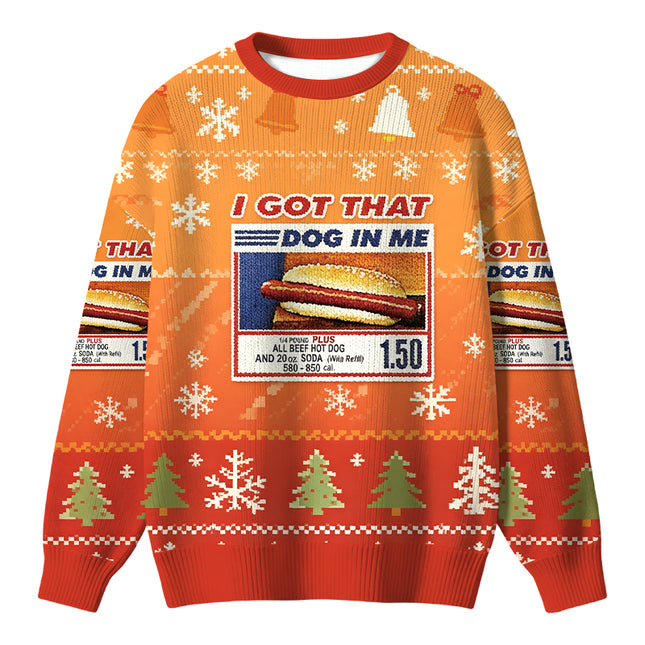 Uglysweatershops I Got That Dog In Me Christmas Ugly Sweater