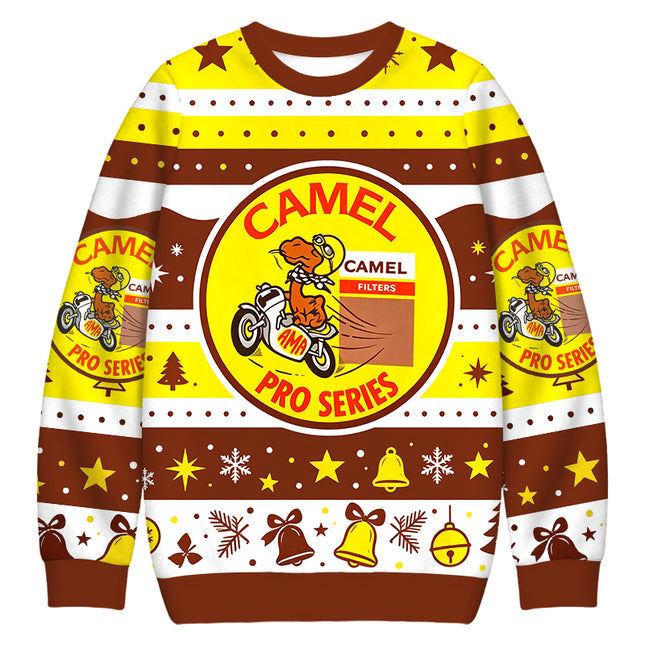 Uglysweatershops Cigarettes Racing Christmas Ugly Sweatshirt