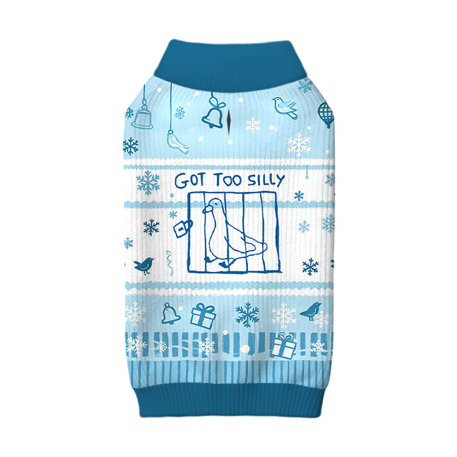 Uglysweatershops Got Too Silly Meme Dog & Cat Pet Sweater