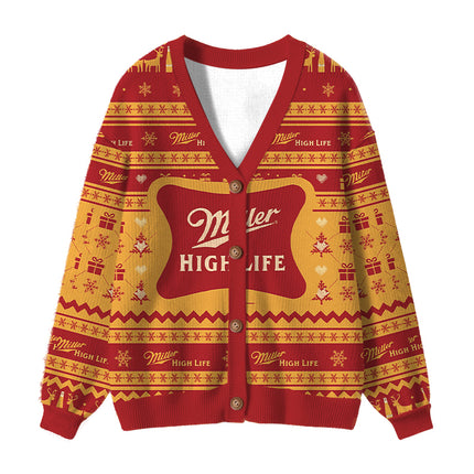 Uglysweatershops High Life Ugly Cardigan Sweater