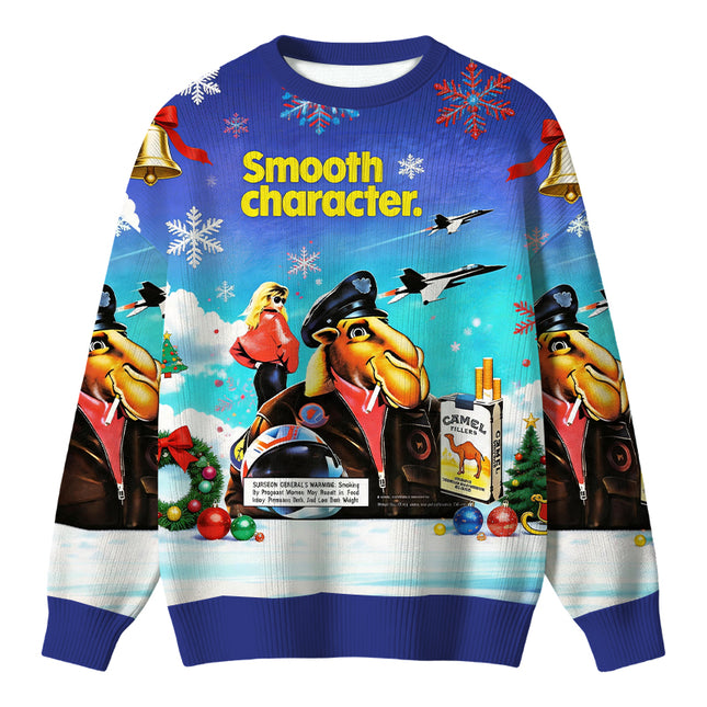 Uglysweatershops Smooth Character Christmas Ugly Sweater