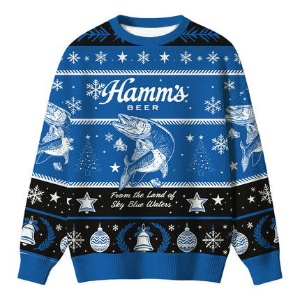 Uglysweatershops Land of Sky Blue Christmas Ugly Sweater