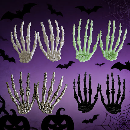 Uglysweatershops Halloween Skull Hand Horror Decorations