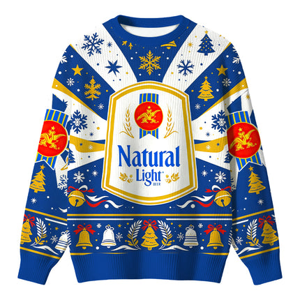 Uglysweatershops Vintage Light Christmas Ugly Sweater